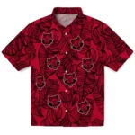 Arkansas State Red Wolves Hawaiian Shirt – Leaf Outline