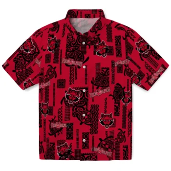 arkansas state red wolves turtle lines scarlet hawaiian shirts best selling