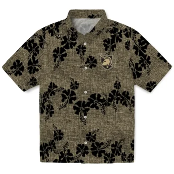 army black knights hibiscus petals gold hawaiian shirts best selling