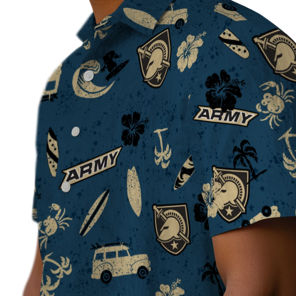 Army Black Knights Hawaiian Shirt - Beach Vibe army black knights beach vibe navy hawaiian shirts trendy