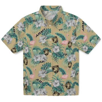 army black knights flamingo palms gold hawaiian shirts best selling