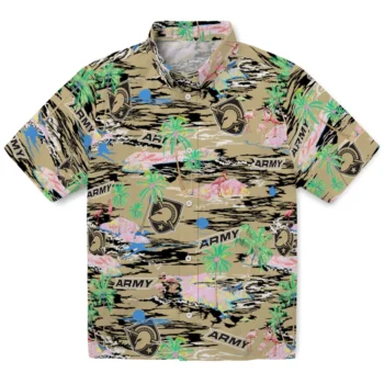 army black knights flamingo retreat gold hawaiian shirts best selling