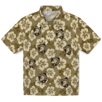army black knights hibiscus cluster gold hawaiian shirts best selling