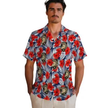 army black knights hibiscus fiesta red royal blue hawaiian shirts fashion forward