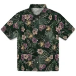 Army Black Knights Hawaiian Shirt – Hibiscus Leaves Pattern