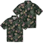 Army Black Knights Hawaiian Shirt – Hibiscus Leaves Pattern