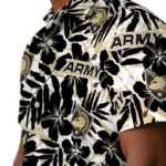 Army Black Knights Hawaiian Shirt – Hibiscus Overlay