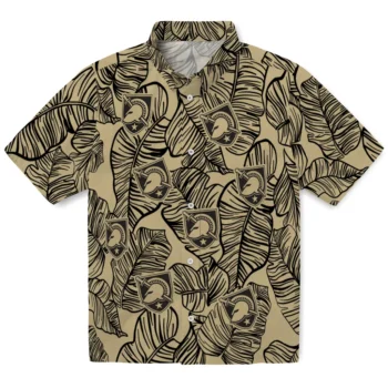 army black knights leaf outline gold hawaiian shirts best selling