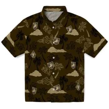 army black knights palm and clouds gold hawaiian shirts best selling