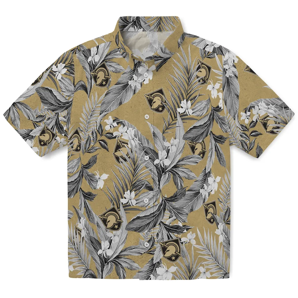 Army Black Knights Hawaiian Shirt - Palm Leaves army black knights palm leaves gold hawaiian shirts best selling