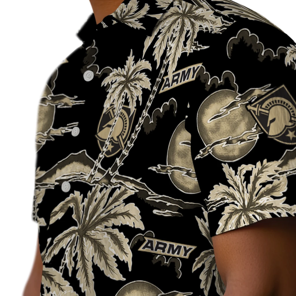 Army Black Knights Hawaiian Shirt - Palm Sunset army black knights palm sunset hawaiian shirts trendy