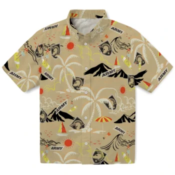 army black knights palm tree island gold hawaiian shirts best selling