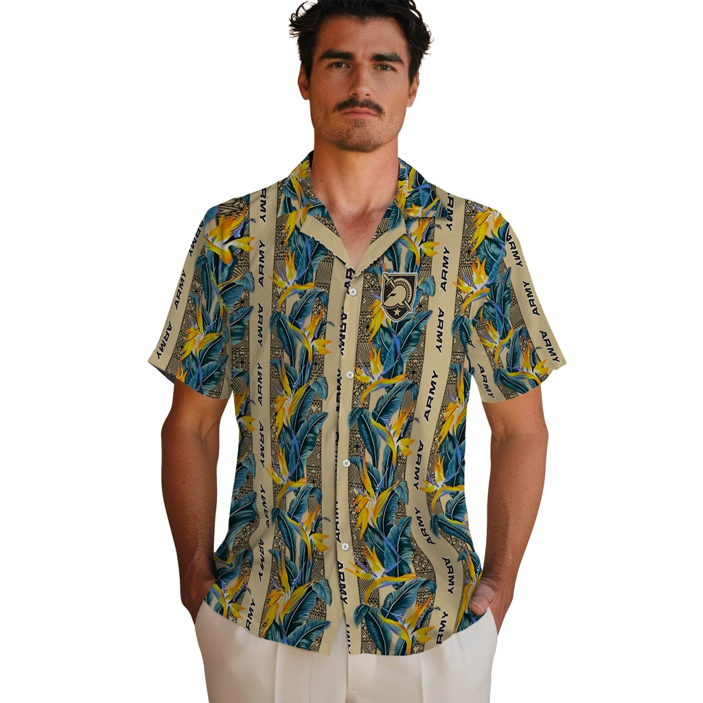Army Black Knights Hawaiian Shirt - Paradise Vines army black knights paradise vines gold hawaiian shirts fashion forward