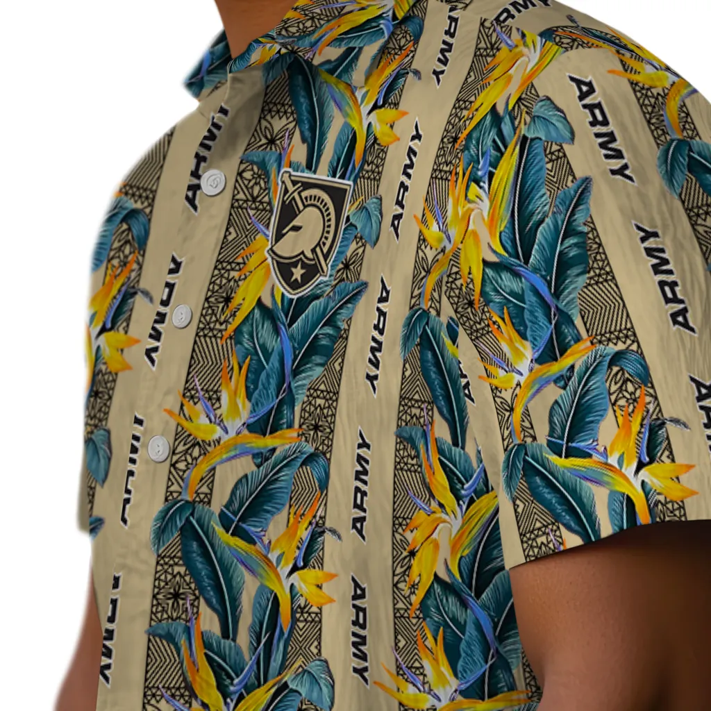 Army Black Knights Hawaiian Shirt - Paradise Vines army black knights paradise vines gold hawaiian shirts trendy