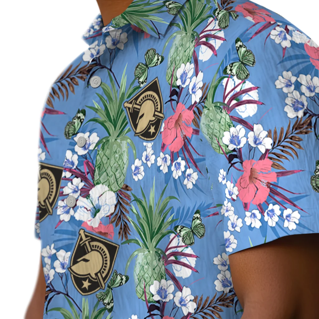 Army Black Knights Hawaiian Shirt - Pineapple Bouquet army black knights pineapple bouquet best sky blue hawaiian shirts trendy