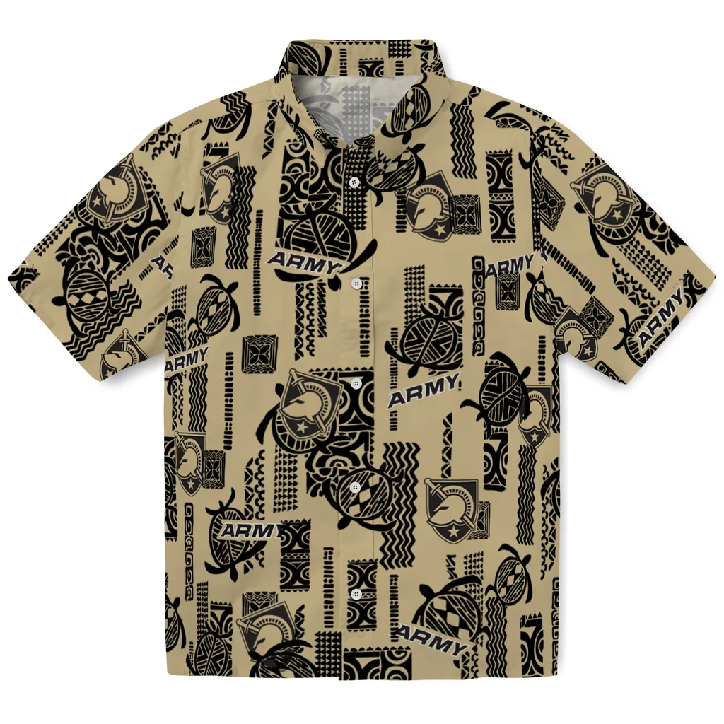 Army Black Knights Hawaiian Shirt - Turtle Lines army black knights turtle lines gold hawaiian shirts best selling