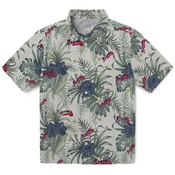 atlanta braves hibiscus designs beige hawaiian shirts best selling