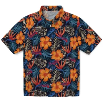 atlanta braves hibiscus foliage hawaiian shirts best selling