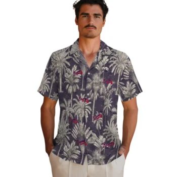 atlanta braves palm shadows navy hawaiian shirts fashion forward