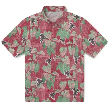 atlanta falcons anthurium overlay red hawaiian shirts best selling