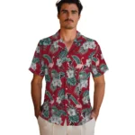 Atlanta Falcons Hawaiian Shirt – Flamingo and Hibiscus