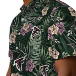 Atlanta Falcons Hawaiian Shirt – Hibiscus Leaves Pattern