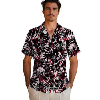 atlanta falcons hibiscus overlay hawaiian shirts fashion forward
