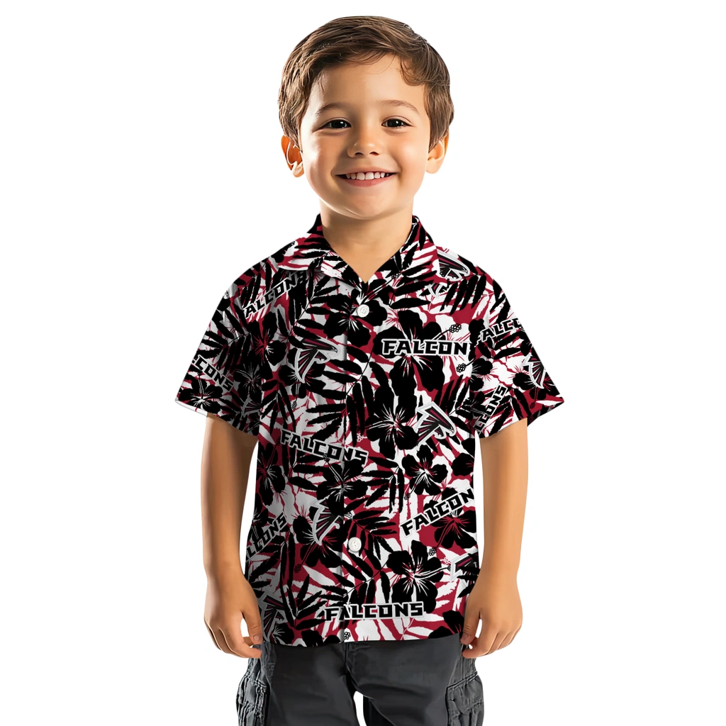 Atlanta Falcons Hawaiian Shirt - Hibiscus Overlay atlanta falcons hibiscus overlay hawaiian shirts top rated