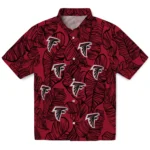 Atlanta Falcons Hawaiian Shirt – Leaf Outline