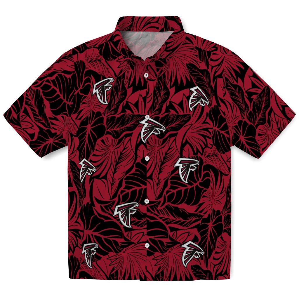 Atlanta Falcons Hawaiian Shirt - Monstera Layer atlanta falcons monstera layer red hawaiian shirts best selling