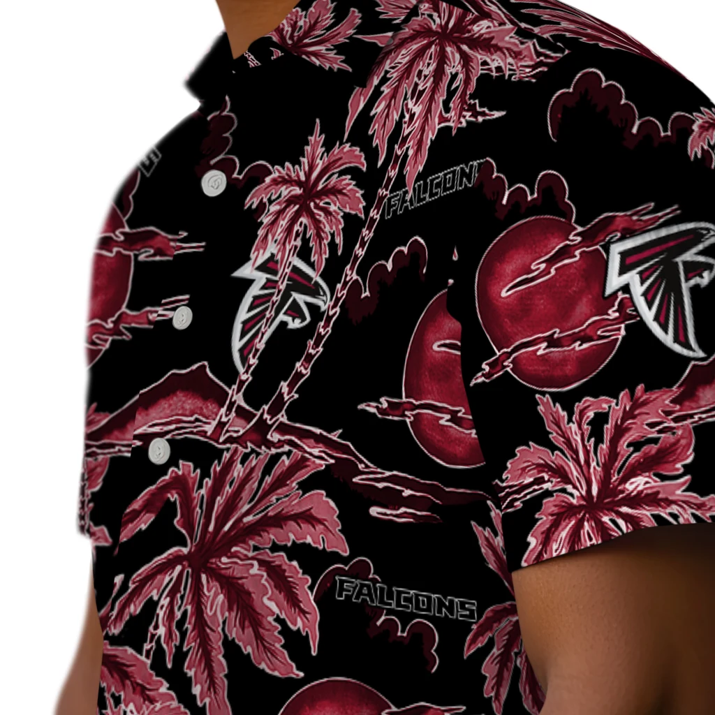 Atlanta Falcons Hawaiian Shirt - Palm Sunset atlanta falcons palm sunset hawaiian shirts trendy