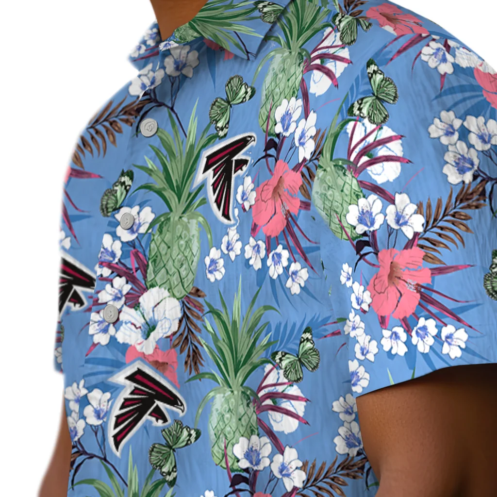 Atlanta Falcons Hawaiian Shirt - Pineapple Bouquet atlanta falcons pineapple bouquet best sky blue hawaiian shirts trendy