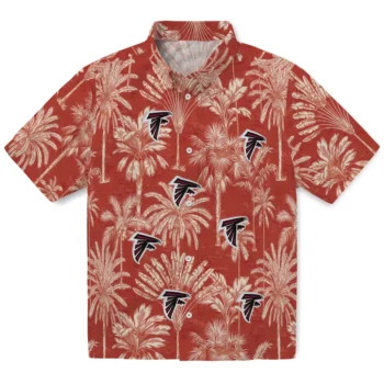 atlanta falcons palm shadows red hawaiian shirts best selling