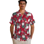 Atlanta Hawks Hawaiian Shirt – Flamingo and Hibiscus
