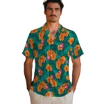 Atlanta Hawks Hawaiian Shirt – Hibiscus and Palm Leaves