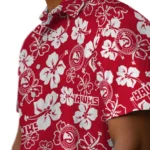 Atlanta Hawks Hawaiian Shirt – Hibiscus Flower Design