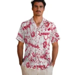 Atlanta Hawks Hawaiian Shirt – Hibiscus Overlay