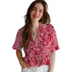 Atlanta Hawks Hawaiian Shirt – Leaf Outline