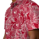 Atlanta Hawks Hawaiian Shirt – Leaf Outline