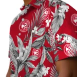 Atlanta Hawks Hawaiian Shirt – Palm Leaves