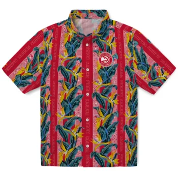 atlanta hawks paradise vines red hawaiian shirts best selling