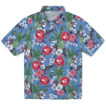 atlanta hawks pineapple bouquet best sky blue hawaiian shirts best selling