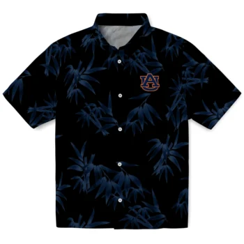 auburn tigers bamboo branches navy blue black hawaiian shirts best selling