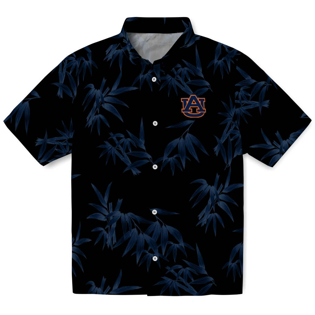 Auburn Tigers Hawaiian Shirt - Bamboo Branches auburn tigers bamboo branches navy blue black hawaiian shirts best selling