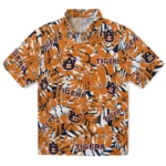 Auburn Tigers Hawaiian Shirt – Hibiscus Overlay