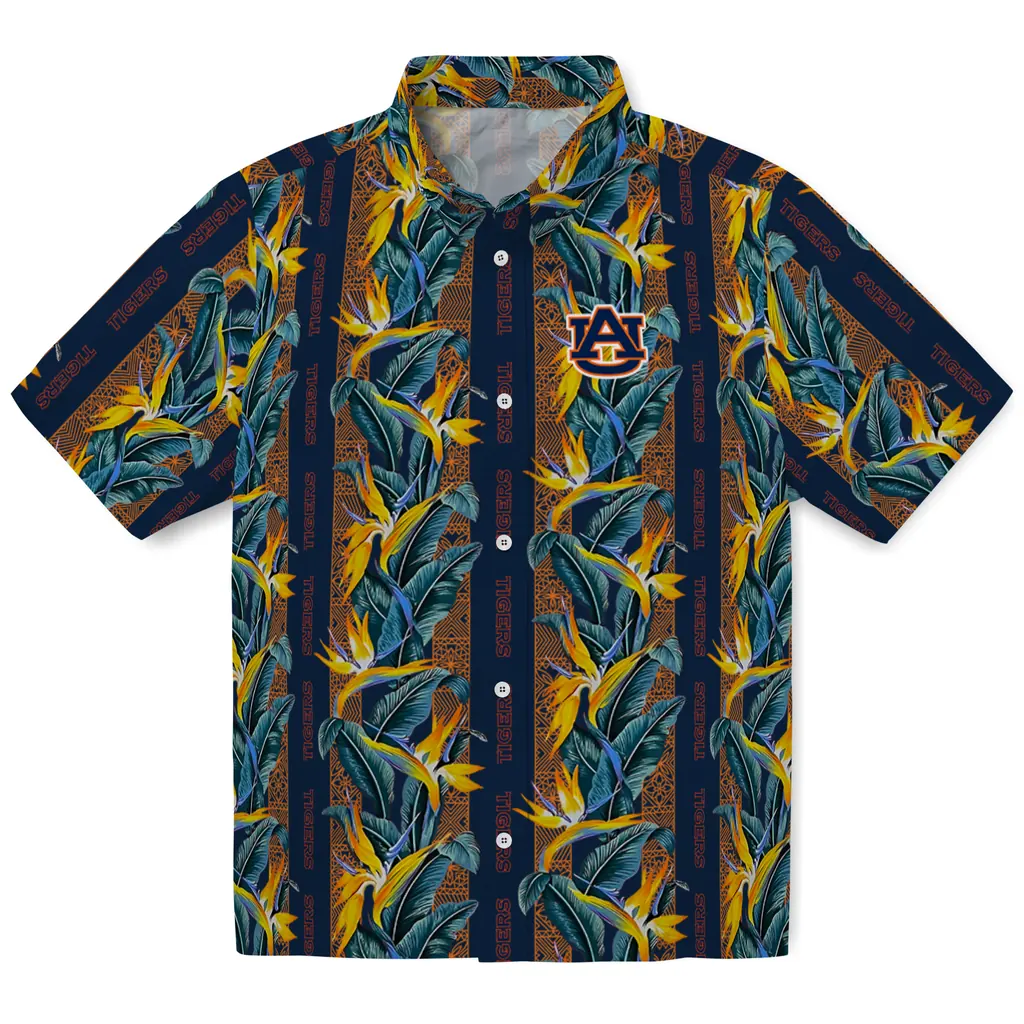 Auburn Tigers Hawaiian Shirt - Paradise Vines auburn tigers paradise vines navy blue hawaiian shirts best selling