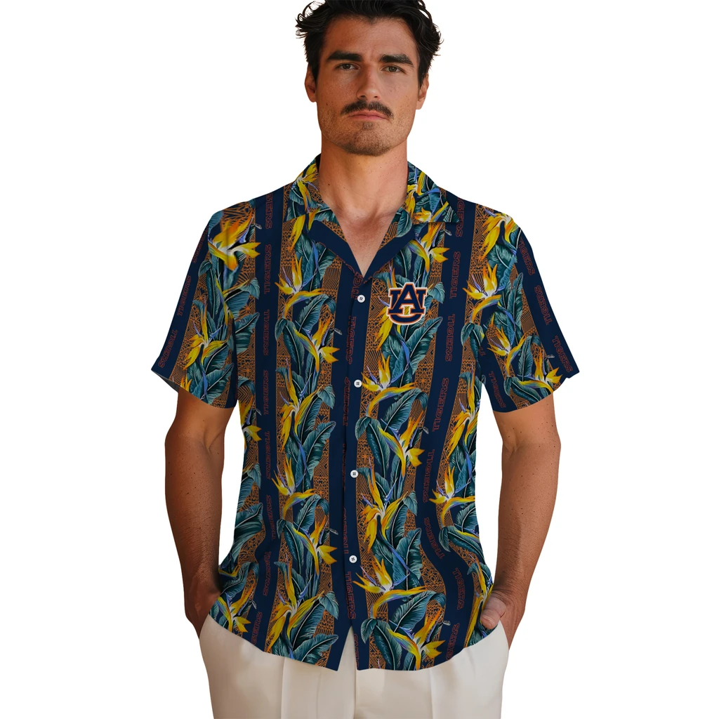 Auburn Tigers Hawaiian Shirt - Paradise Vines auburn tigers paradise vines navy blue hawaiian shirts fashion forward