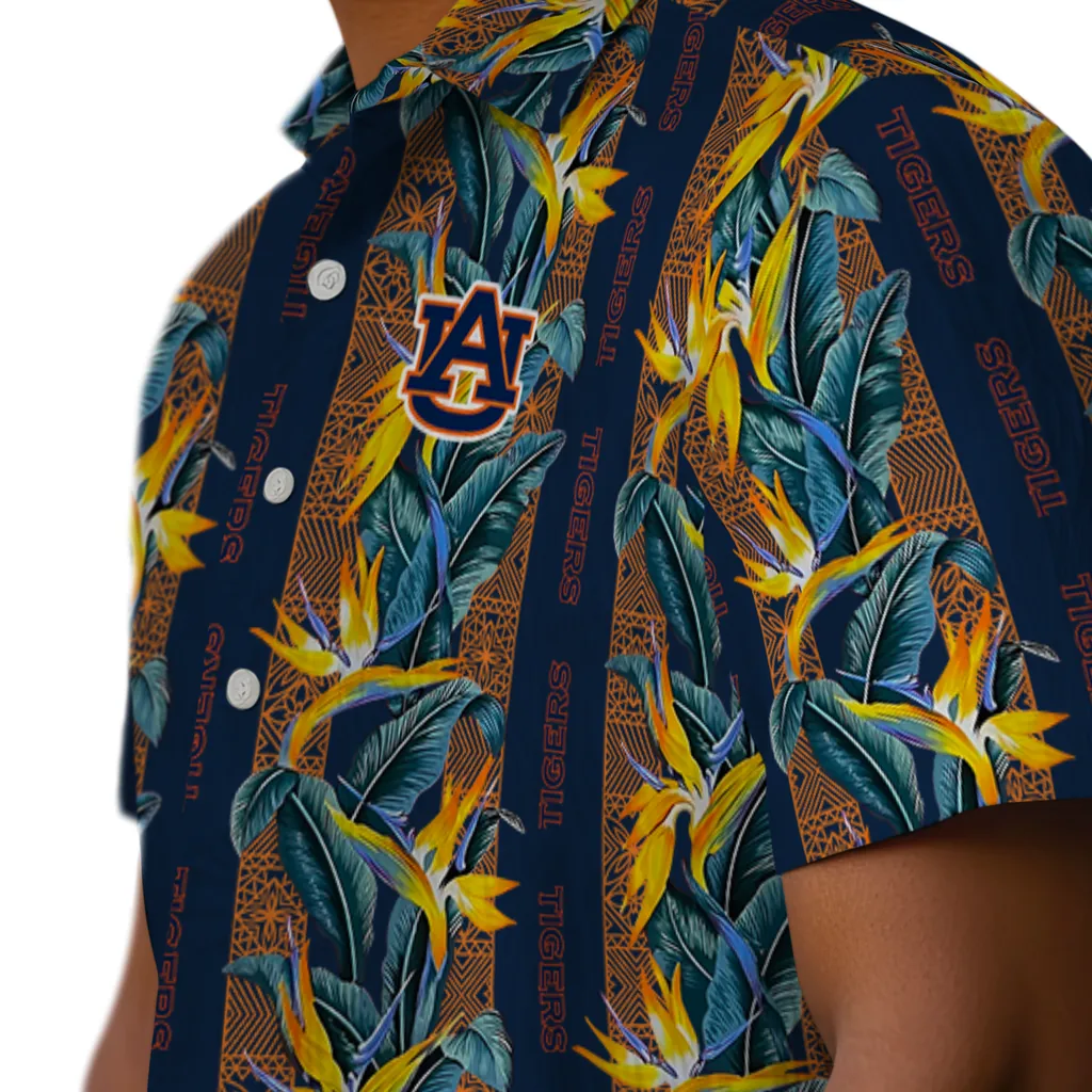 Auburn Tigers Hawaiian Shirt - Paradise Vines auburn tigers paradise vines navy blue hawaiian shirts trendy
