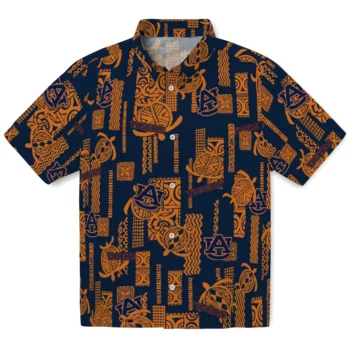auburn tigers turtle lines navy blue hawaiian shirts best selling