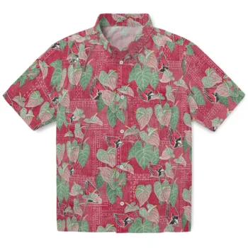 ball state cardinals anthurium overlay red hawaiian shirts best selling